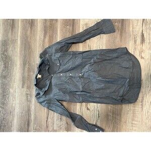 J crew Chambray Blue Top size xxs pocket half button up blouse new